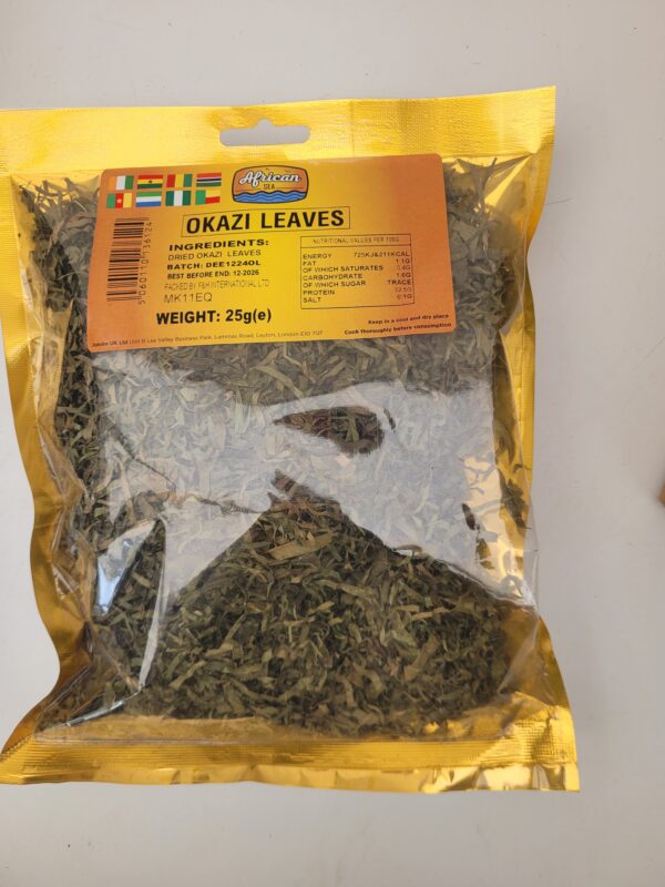 Dried Okazi leaves 25g*2 - Image 2